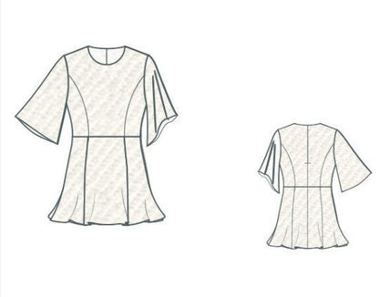 Mini Dress Sewing Model: Prom &amp; Graduation Dress Pattern(Digital Download)