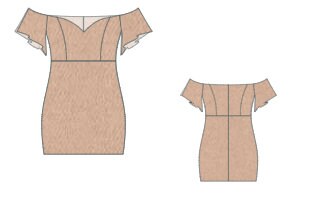 Mini Dress Sewing Pattern: Prom, Graduation,Summer Party (Digital Download)