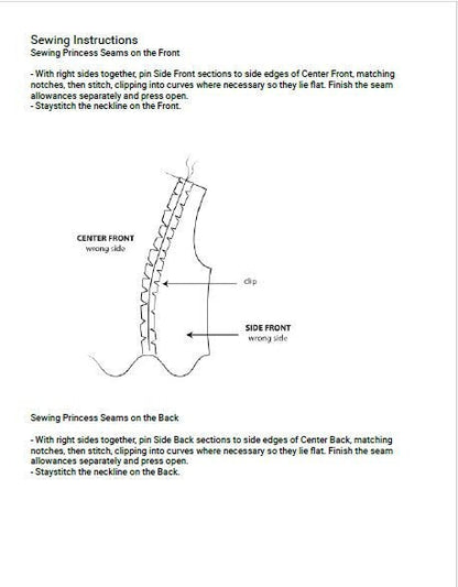 Boat Neck Linen Mini Dress Sewing Pattern (US 2-30, XS-4XL)(Digital Download)