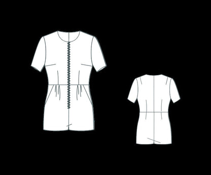 Playsuit Sewing Pattern: Mini Jumpsuit Romper - XS-4XL (Digital PDF A4/US Letter/A0)