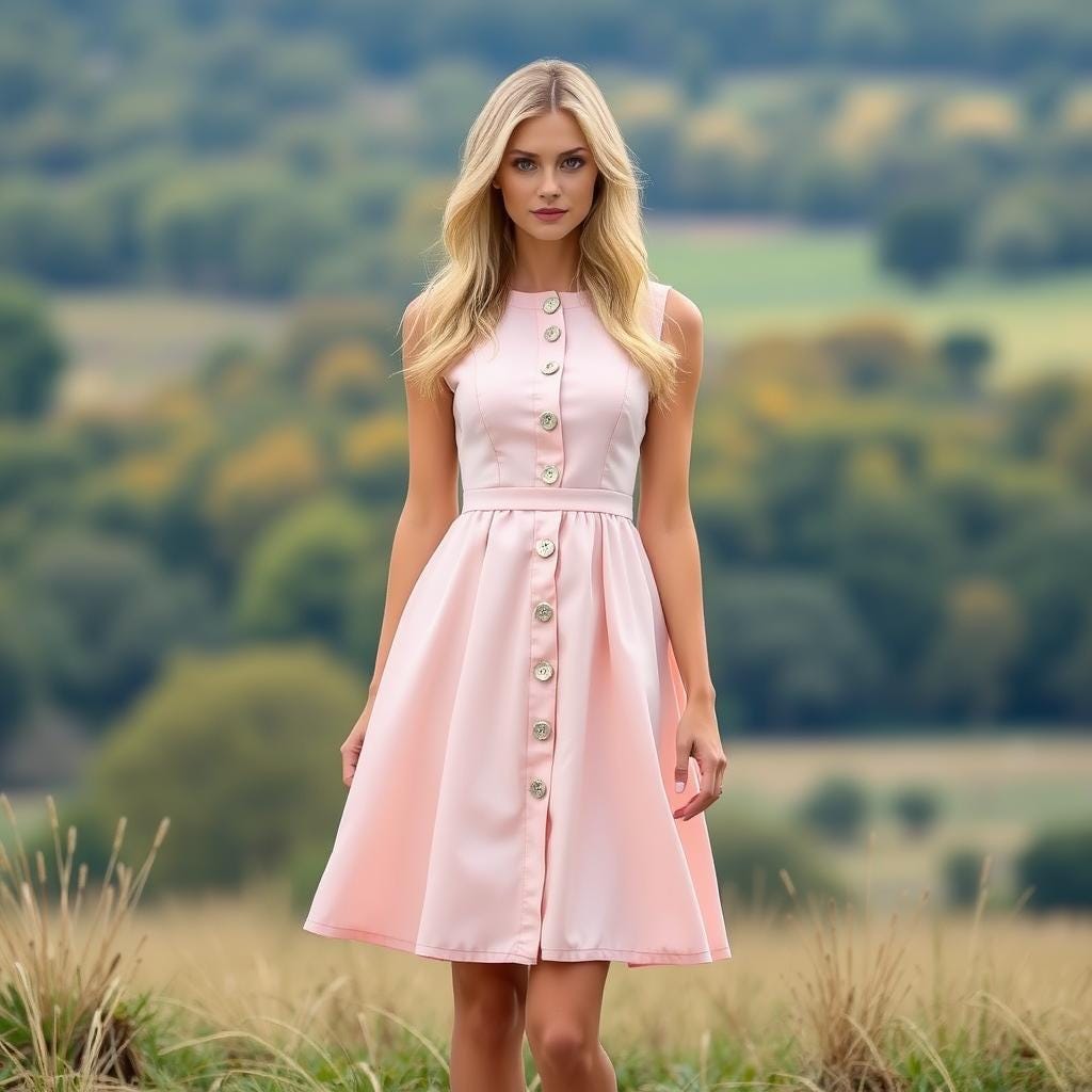 Button Down Flared Mini Dress Sewing Pattern(XS-4XL) (PDF Pattern)