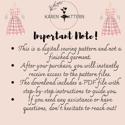 Maxi Flare Skirt Sewing Pattern: US Size 2-30 (Digital Download)