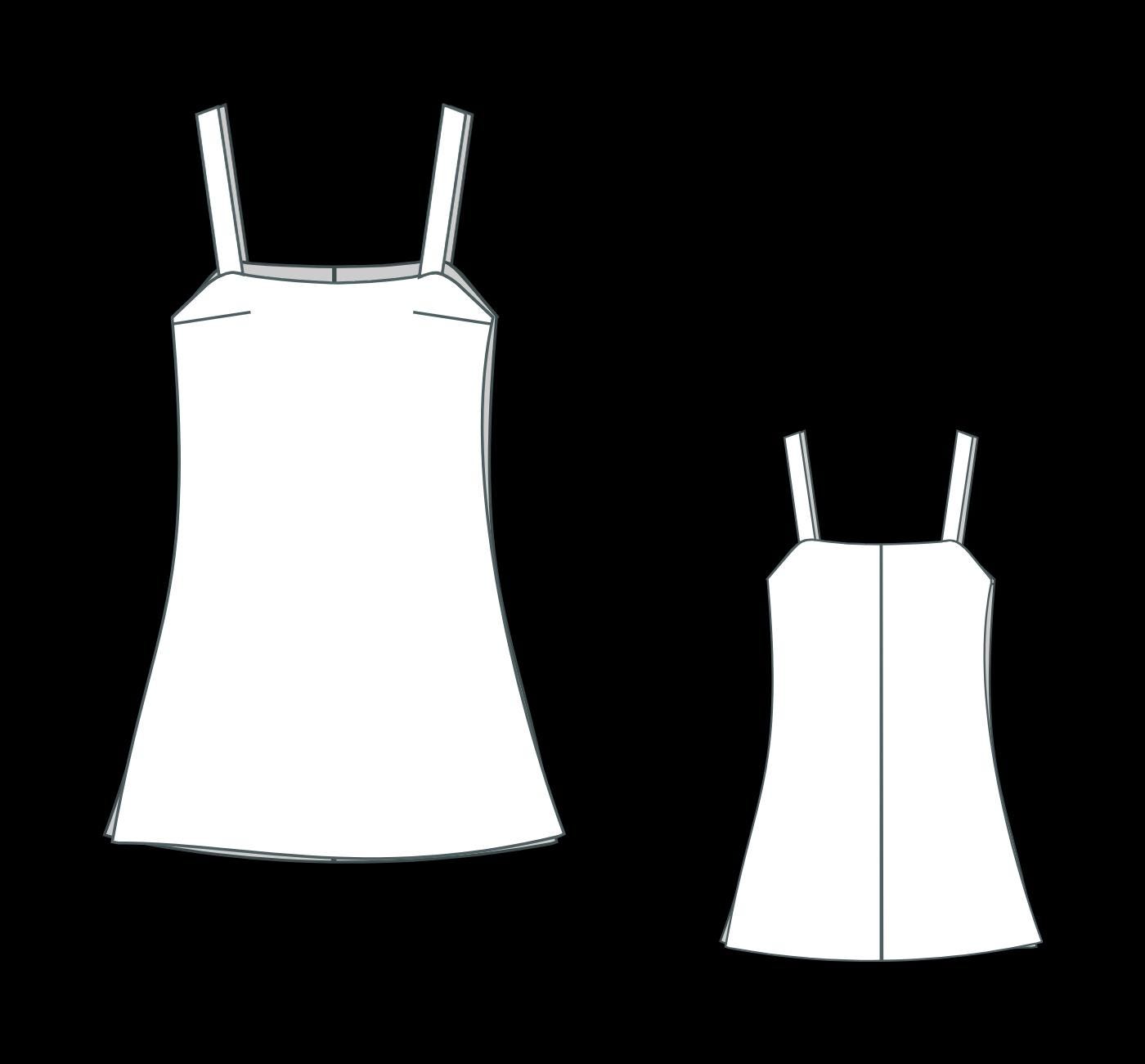 Linen Mini Pinafore Dress Sewing Pattern: XS-4XL (Digital Download)