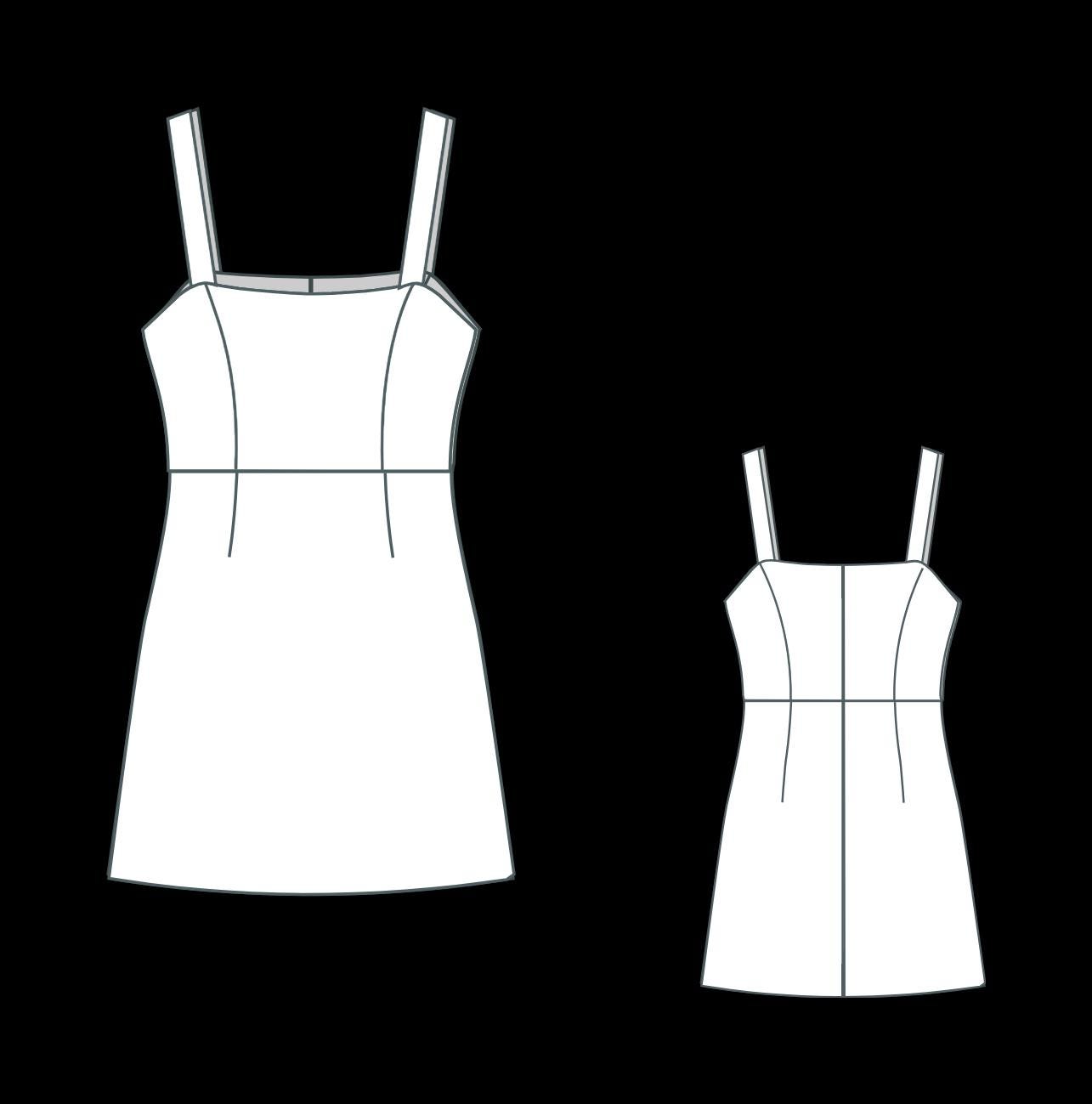 Linen A-Line Mini Dress Sewing Pattern(Digital Download)