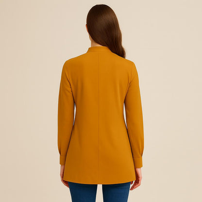 Mandarin Collar Tunic Sewing Pattern: Women's Blouse (PDF Pattern)